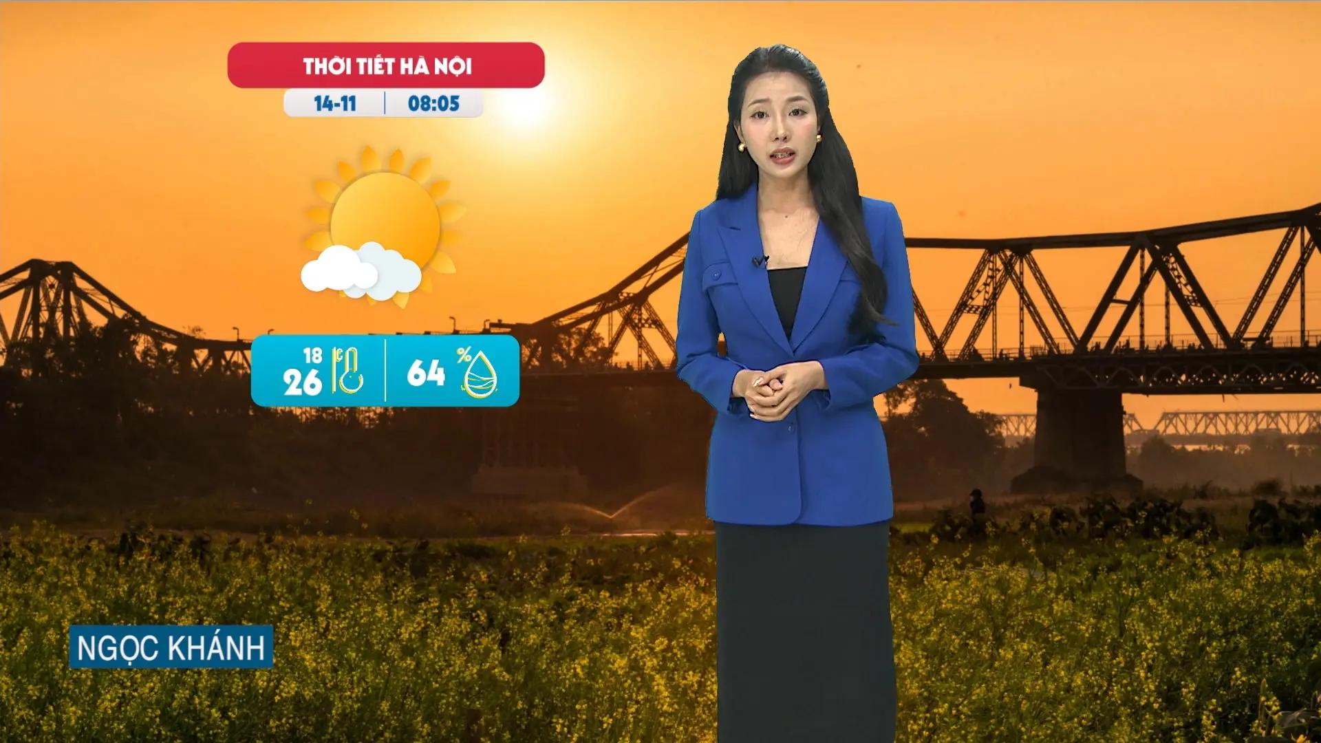 Dự báo thời tiết trưa | 14/11/2025